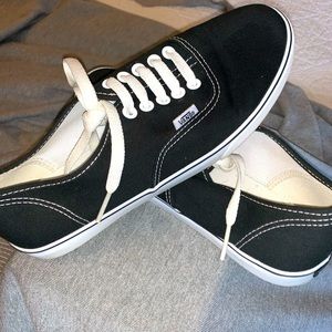 Never worn Vans black lace up sneakers Unisex check listing